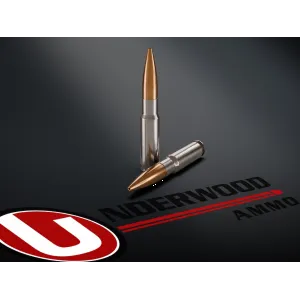 Underwood 8.6 Blackout Ammo 300 Grain Nosler Custom Competition Jacketed Hollow Point Box of 20