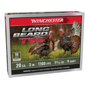 Winchester Long Beard TSS Turkey 20 Gauge Ammo 3" #9 Tungsten Shot 1-9/16 oz Box of 5