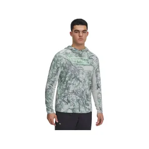 Under Armour Men's Fish Pro Camo Hoodie Hydro Green/Silica Green/Matrix Green Medium
