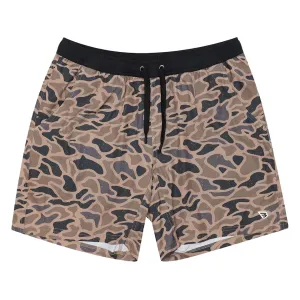 Burlebo Men's Athletic Shorts Gauge Camo Medium