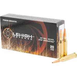 Lehigh Defense Controlled Chaos 243 Winchester Ammo 85 Grain Fragmenting Hollow Point Lead Free Box of 20