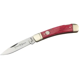 Boker Knives Traditional Series 2.0 Gentleman's Lockback Pocket Knife 2.95" Drop Point D2 Satin Blade Bone Handle Red
