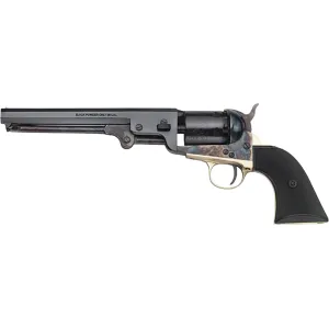Pietta 1851 Navy Yank Black Powder Revolver 36 Caliber 7.5" Blued Barrel Case Hardened Frame Black Grip