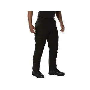 Rothco Men's Rip-Stop BDU Pants Black Large