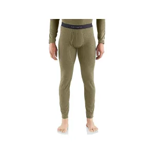 Carhartt Men's Force Midweight Base Layer Pants Burnt Olive Heather Medium