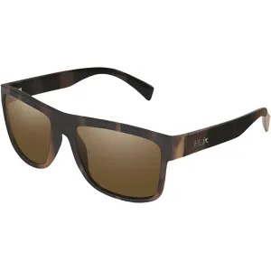 Huk Men's Clinch Polarized Sunglasses Tort Frame Brown Lens