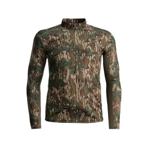 Blocker Outdoors Men's Finisher Turkey Performance Quarter Zip Shirt Mossy Oak Greenleaf Medium