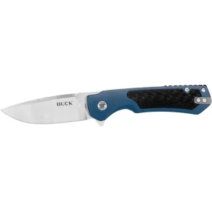 Buck Knives 714 Stinger Pocket Knife 3" Drop Point D2 Satin Blade Aluminum Handle Blue