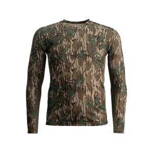 Blocker Outdoors Men's Finisher Turkey Performance Long Sleeve Crew Neck Shirt Mossy Oak Greenleaf 2XL
