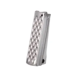 Nighthawk Custom 1911 Government, Commander Flat Mainspring Housing Scalloped Stainless Steel