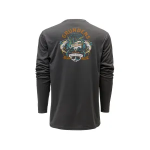 Grundens Men's Tuna Tattoo Tech T Shirt Anchor Medium