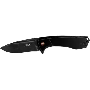 Buck Knives 713 Ruckus Pocket Knife 3.5" Drop Point D2 Black Blade Aluminum Handle Black