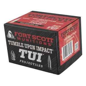 Fort Scott Munition SCP2 TUI 6.8mm, 270 Caliber (277 Diameter) Bullets 130 Grain Solid Box of 50
