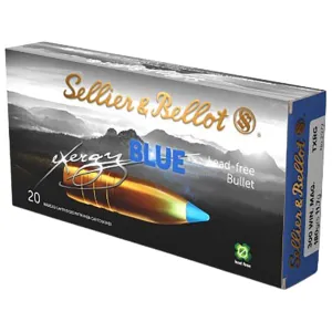 Sellier & Bellot Exergy Blue 300 Winchester Magnum Ammo 180 Grain Polymer Tip Lead Free Box of 20