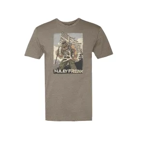 Muley Freak Men's Sasquatch Shed Short Sleeve T Shirt Stone Gray Medium