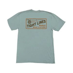 Marsh Wear Men's Tight Lines T Shirt Bluesteel Heather Medium