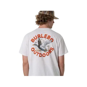 Burlebo Men's Old School Duck Hunt Short Sleeve T Shirt Oatmeal Large