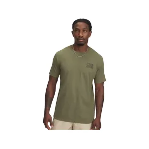 Under Armour Men's Freedom Left Chest T Shirt Marine OD Green/ Baroque Green 2XL