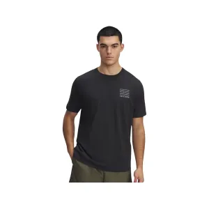 Under Armour Men's Freedom Left Chest T Shirt Black/Titan Gray Large