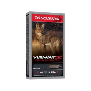 Winchester Varmint X 22-250 Remington Ammo 55 Grain Extreme Point Polymer Tip Box of 20