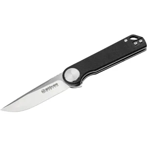 Boker Knives Skruva Pocket Knife 3.11" Drop Point 440A Satin Blade G-10 Handle Black