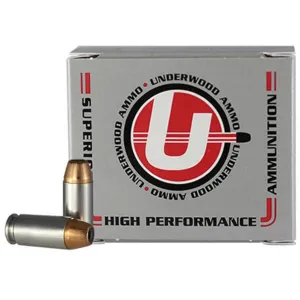 Underwood 40 S&W Ammo 200 Grain Nosler Jacketed Hollow Point Box of 20