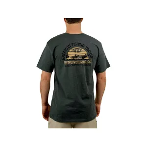 AFTCO Men's Skipping T Shirt Charcoal Heather 2XL