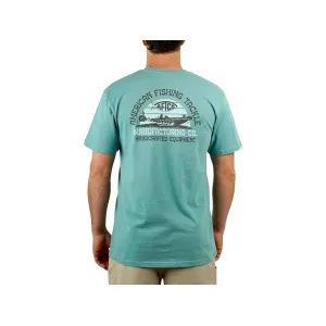 AFTCO Men's Skipping T Shirt Aquifer Heather Medium