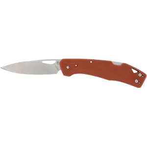 Gerber LST Pocket Knife 2.5" Drop Point 440A Stonewashed Blade Glass Filled Nylon Handle Burnt Orange