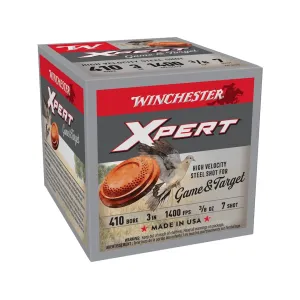 Winchester Xpert Steel Game & Target 410 Ammo 3" #7 Steel Shot 3/8 oz Box of 25