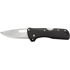 Cold Steel Click N Cut Pocket Knife 2.5" Drop Point AUS-10 Polished Blade Griv-Ex Handle Black