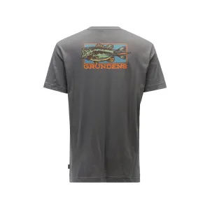 Grundens Men's Off To The Races T Shirt Smoke Large