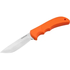 Boker Knives HL Fixed Universal Fixed Blade Knife 3.54" Drop Point 440C Satin Blade TPR Overmold Handle Orange