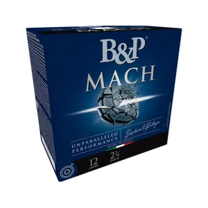B&P Mach High Velocity 12 Gauge Ammo 2-3/4" #7-1/2 Lead Shot 1-1/8 oz Box of 25