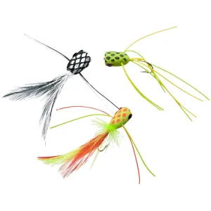 Cortland Fairplay Bass Popper Fly Assortment 3PK