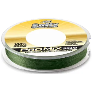 Sufix ProMix Braided Fishing Line 15lb 150yd Low-Vis Green