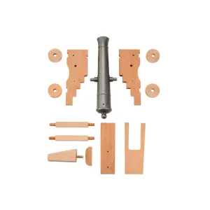 Traditions Old Ironsides Black Powder Cannon Kit 69 Caliber Steel Barrel Hardwood Carriage