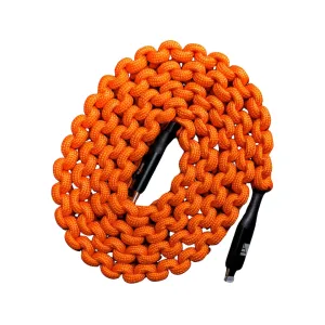 Dark Energy Lightning to USB-C Charging Cable Orange