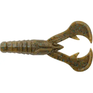 Berkley PowerBait MaxScent Crud Craw 4" Green Pumpkin Blue Fleck