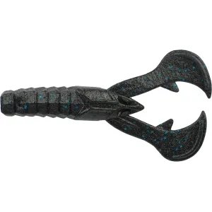 Berkley PowerBait MaxScent Crud Craw 4" Black Blue Fleck