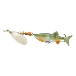 Mepps Comet Mino Inline Spinner 2 1/2" with Perch Mino Silver Blade 5/16 oz