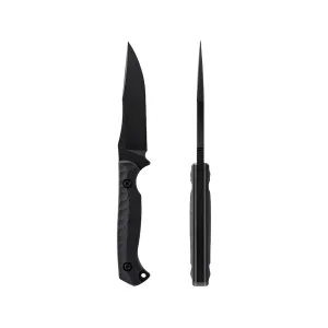 Toor Knives Krypteia S Fixed Blade Knife 4" Drop Point CPM-M4 Socom Black Blade G-10 Handle Black