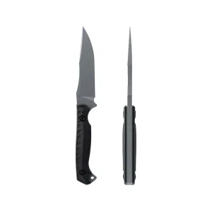 Toor Knives Krypteia S Fixed Blade Knife 4" Drop Point CPM-M4 Phantom Gray Blade G-10 Handle Black