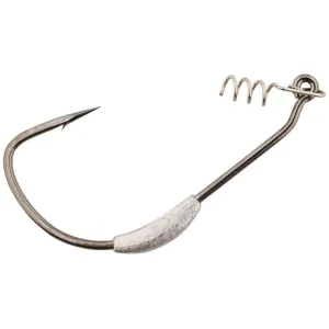 Gamakatsu Superline Weighted with Spring Lock Swimbait Hook 3/16 oz #5/0 Black 4PK