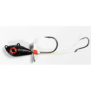 Mustad Addicted Walleye Death Spinner 1/4 oz Walleye Spinner Rig #3/0 Black 1PK