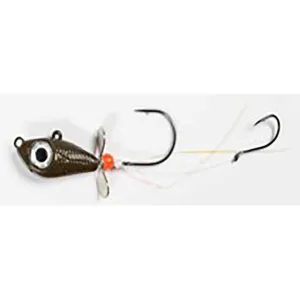 Mustad Addicted Walleye Death Spinner 1/2 oz Walleye Spinner Rig #4/0 Brown 1PK
