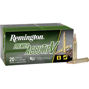Remington Premier Varmint 204 Ruger Ammo 40 Grain Remington AccuTip Polymer Tip Case of 200 (10 Boxes of 20)