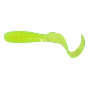 Mister Twister Teenie Curly Tail 2" Grub Chartreuse 20PK