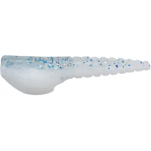 Crappie Magnet Roo Grub White Blue Silver Flash