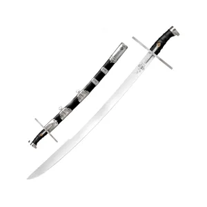 Cold Steel Hungarian Saber 31" 1055 Carbon Polished Blade Griv-Ex Handle Black